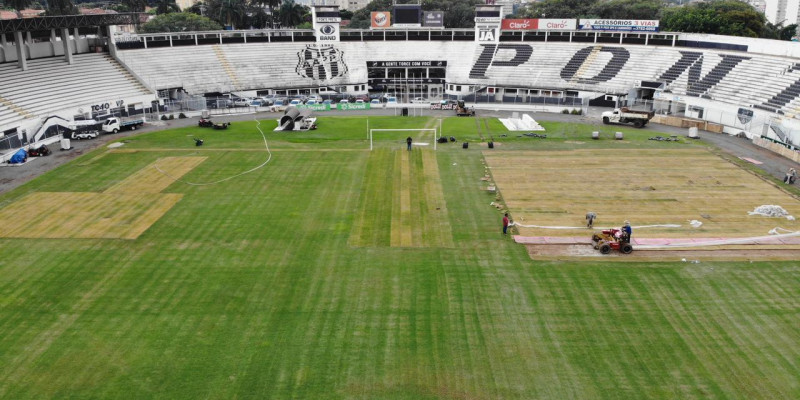 Ponte Preta - Gramado do Moisés Lucarelli passa por revitalização antes de início da temporada